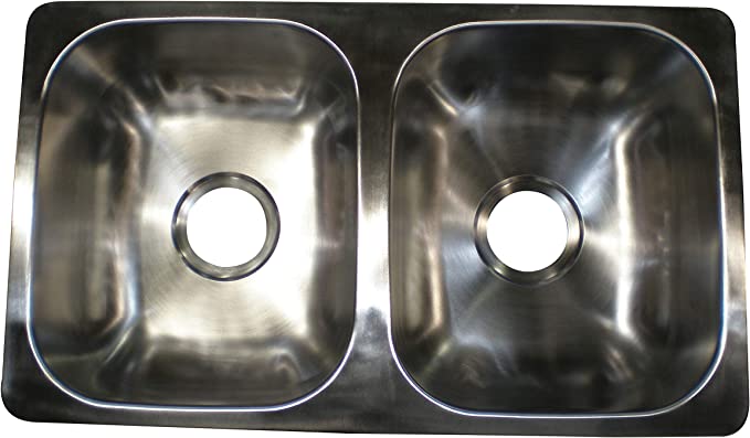 Sink; Double Bowl; Rectangular;