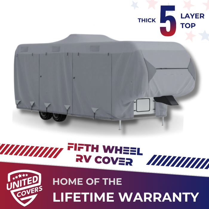 RV Cover for Fifth Wheel Trailer