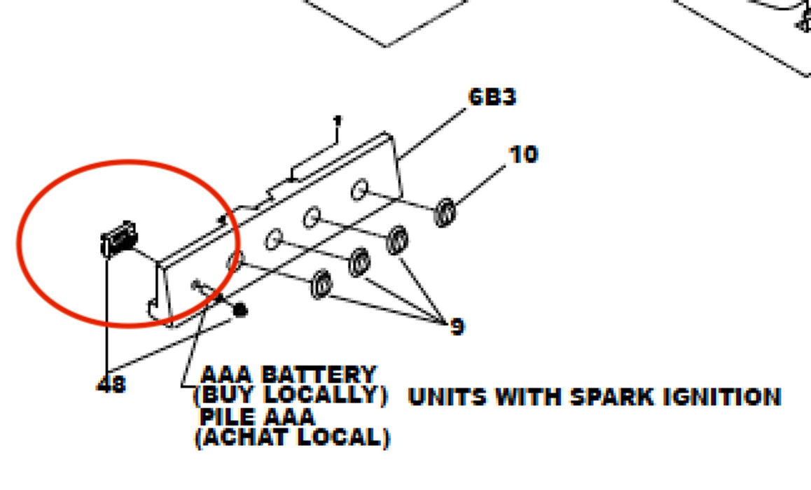 Igniter; For Suburban SRNA3/ SRSA3