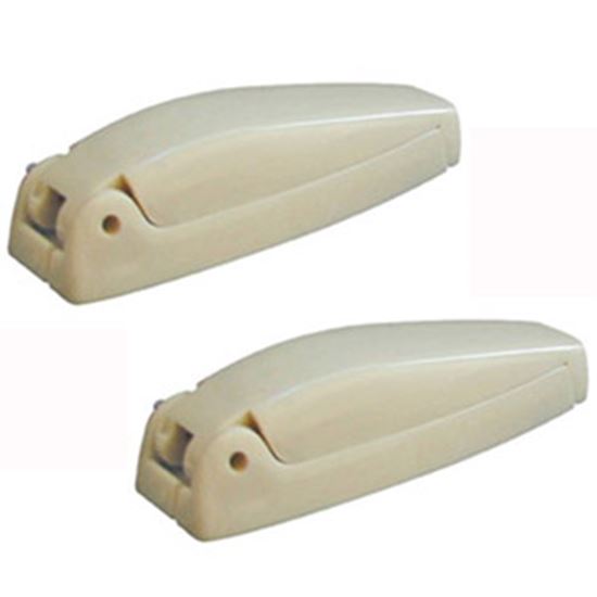 Prime Products 2-Pack ABS Col White Bullet Style Baggage Door Catch