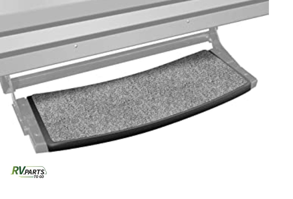 Prest-O-Fit Entry Step Rug; Outrigger Universal RV Step Rug; 22 Inch Width; Castle Gray; Shrinkwrap And Sleeve