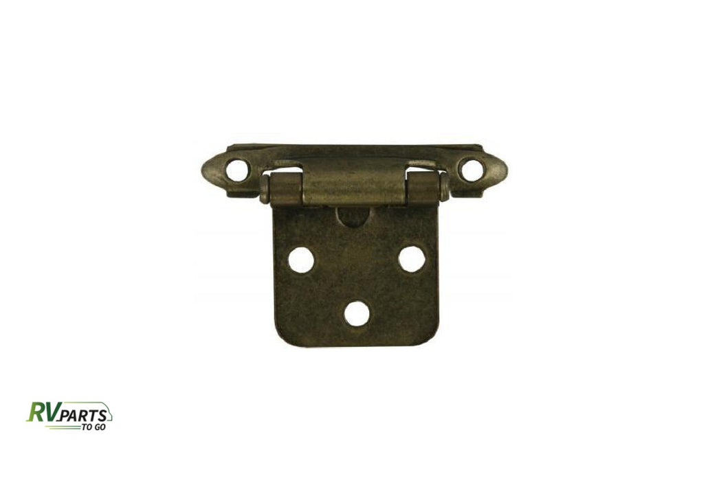 JR PRODUCTS SELF-CLOSING FLUSH MOUNT HINGE ANITIGUE BRASS 20-1963