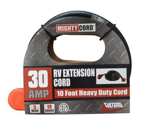 125 Volt Extension Cord; 3-Prong; 30 Ampere; 10 Gauge Three Wire; 10 Foot Length 22