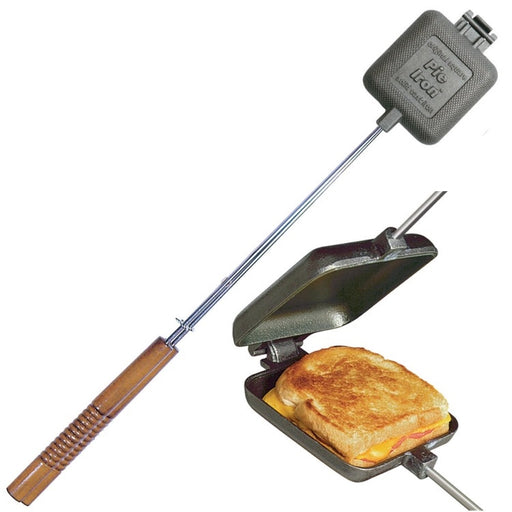 Double Pie Iron Sandwich Maker for Camping, Cast Iron Campfire Pie Cooker -  Yahoo Shopping