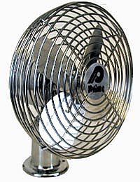 Prime Products  Fan Deck/ Ceiling Mounted Heavy Duty 2 Speed 12 Volt DC Chrome 6 Inch Diameter Blade