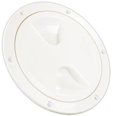 White 5-Inch Access/Deck Plate