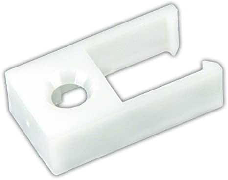 Window Curtain Track End Stop White