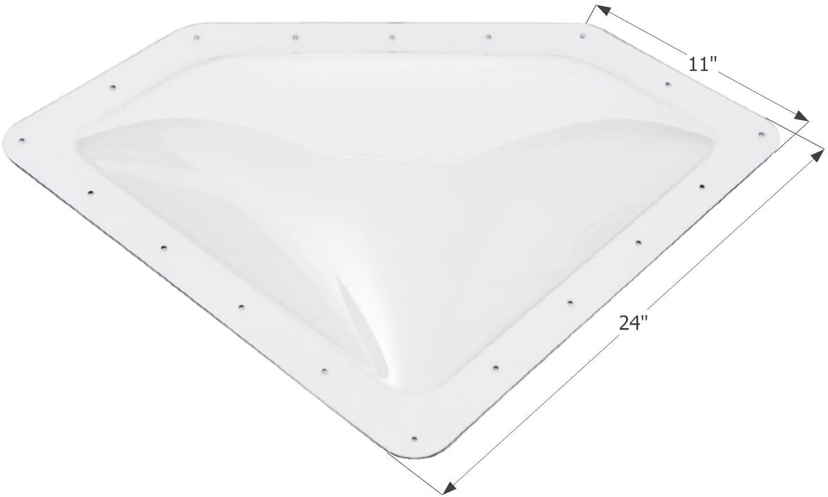 Skylight; 4 Inch High Bubble Type Dome; Neo Angle; For 20 Inch Length x 8 Inch