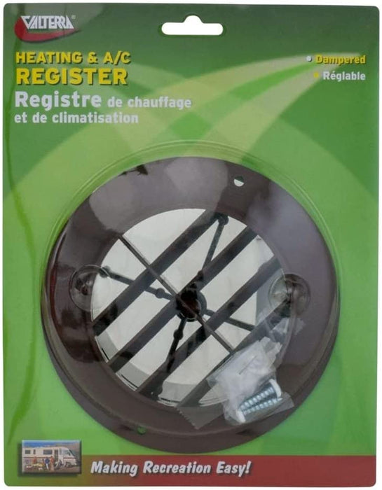 Heating/ Cooling Register; Round; 4 Inch
