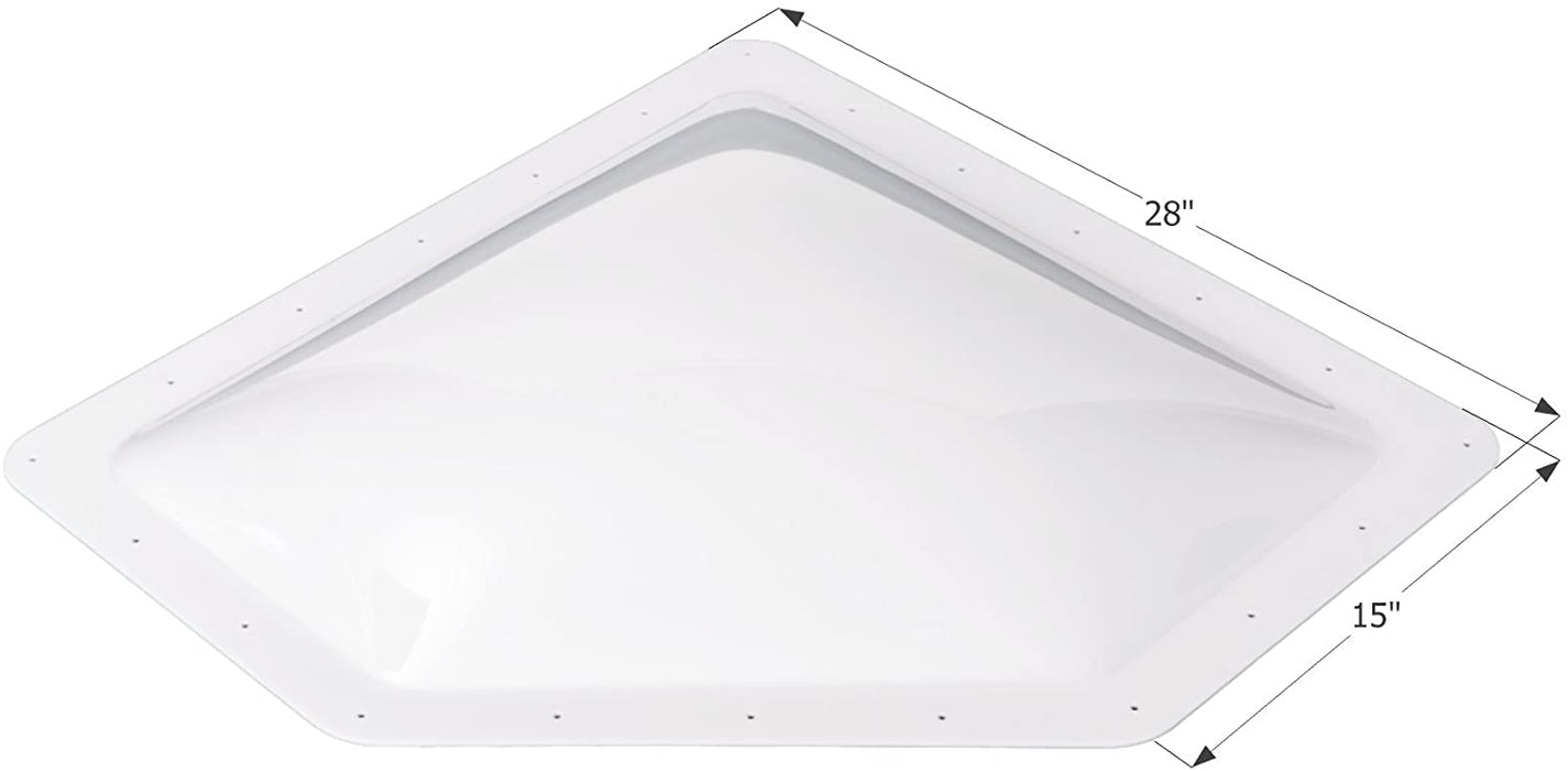 Skylight; 4 Inch High Bubble Type Dome; Neo Angle; For 24 Inch Length x 12 Inch