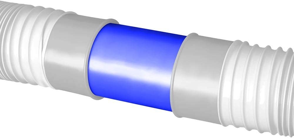 Sewer Hose Connector; Blue Line