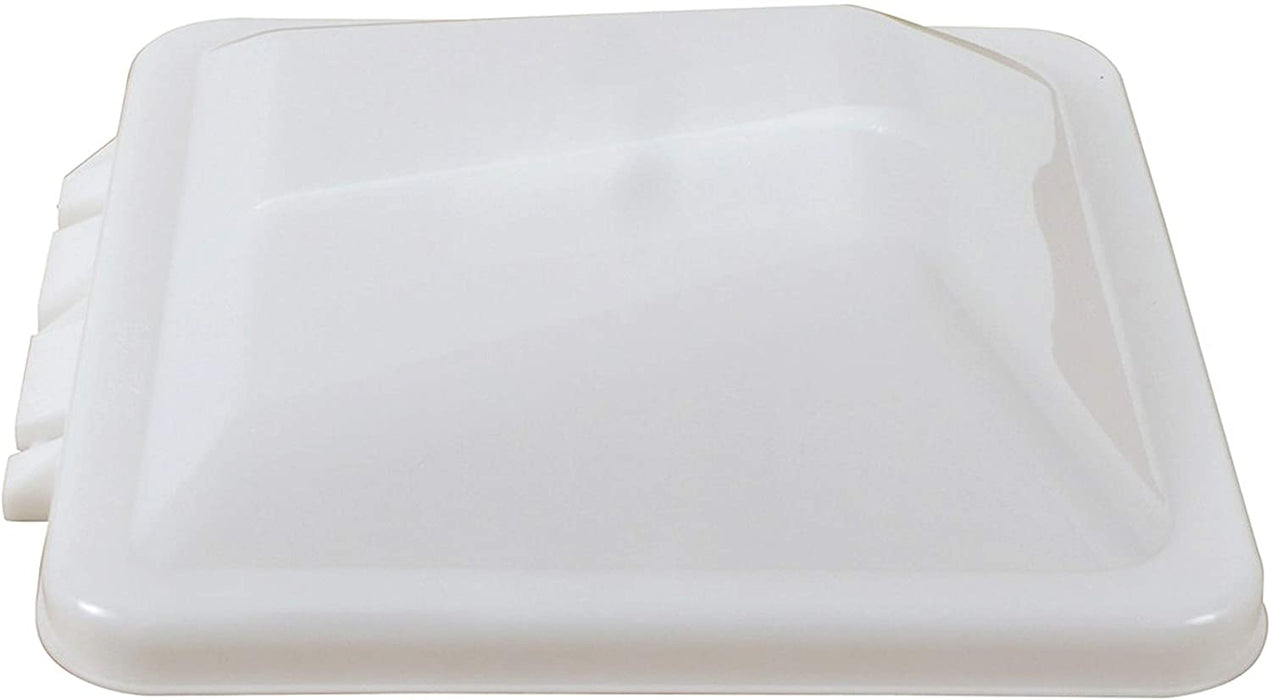 Roof Vent Lid; 14-1/4 Inch x 14-1/4 Inch; White; Polypropylene;