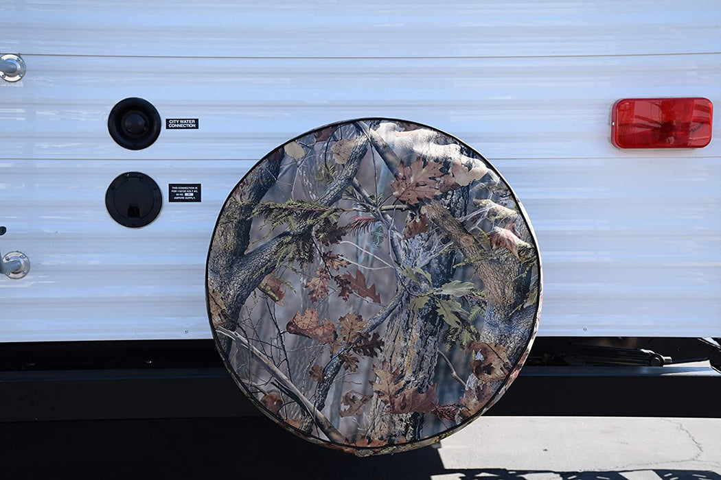 •Spare Tire Cover; Fits 34 Inch Diameter Tires; Camouflage