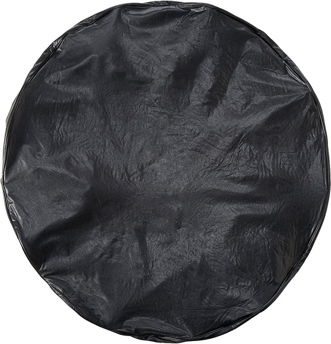 Spare Tire Cover; Fits 29-3/4 Inch Diameter Tires; Plain; Black; Vinyl; With Hollow Bead