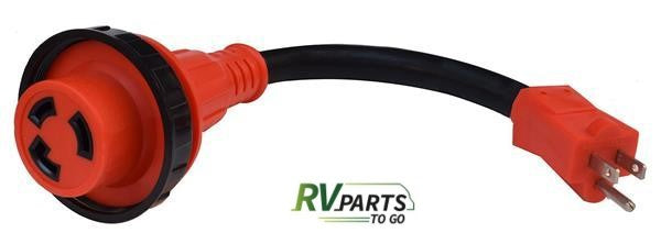 Twist on Power RV Adapter 30AMP to 15AMP