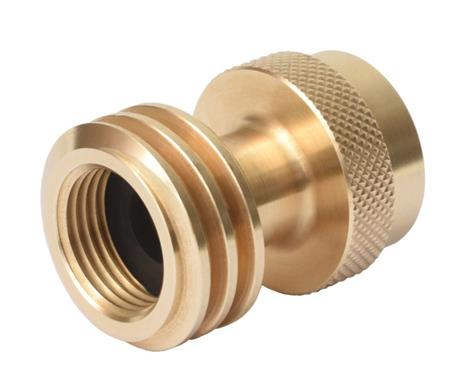 Flame King  Propane Adapter Fitting Fits QCC1/ Type 1 And POL (Prest-O-Lite) Connection; Brass