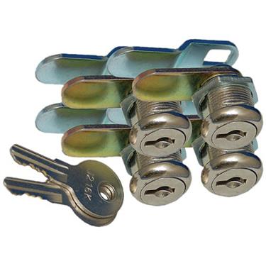 Prime Products Compartment Lock, Std Key, 1-1/8", 4/pk