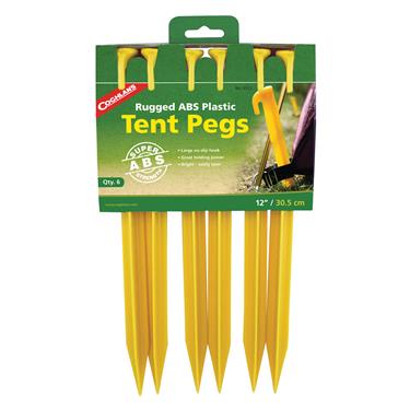 Coghlan's  Tent Peg Hook Style 12 Inch Length ABS Plastic Set Of 6