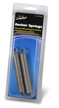Carefree RV Awning Anchor Spring Use With Awning Tie Downs and Corkscrew Anchors Set of 2
