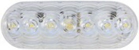 Peterson Mfg.  Backup Light - LED LumenX  Clear Oval Shape LED With Grommet Plug