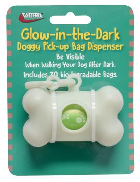 Valterra  Pet Waste Bag Use For Picking Up Pet Waste Glow-In-The-Dark Safety Feature Non-Scented Biodegradable Plastic 1 Roll Of 20 Bags