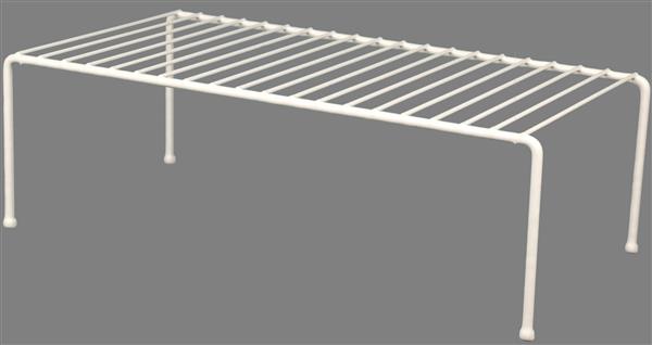 AP Products  Helper Shelf Grayline Used In Pantry To Maximize Storage Space Polyethylene Coated Steel Shelf Jumbo White