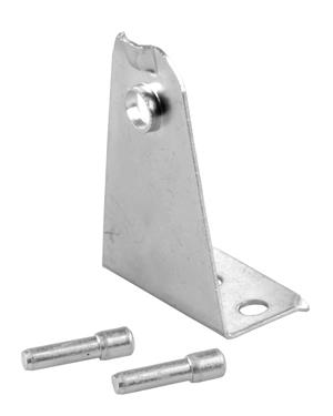 JR Products Window Shade Mounting Hardware Used To Secure The Bottom Rail Of Any Mini Blind With A Post Hole-Style Steel 1 Inch With Mounting Screws Set Of 2