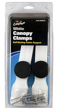 Carefree RV Awning Fabric Clamp White Package of 2