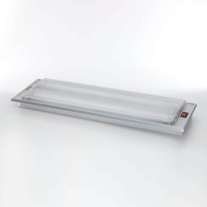Thin-Lite 18-0608 Interior Light 700 Series Dual Fluorescent Tube 20.625 Inch Length x 6.625 Inch Width x 2 Inch Height Acrylic Diffuser Lens 30 Watts 12 Volt DC With Rocker Switch