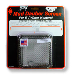 Bug Screen - RV Appliance; Mud Dauber Screen