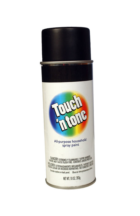 AP Products 13-0535 Multi Purpose Paint Touch N Tone Gloss Black 10 Ounce Aerosol Can Used For All Purpose Household Applications