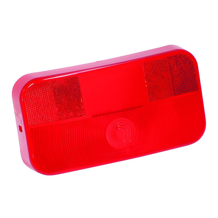 Tail Light Lens Use With Bargman Part# 30-92-003/ 30-92-108 Tail Lights Red With License Bracket