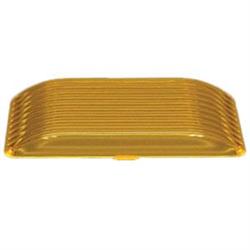 LaSalle Bristol 13-3744 Porch Light Lens Replacement For Gustafson Lights AM4017 And AM4018 Rectangular Shape Amber Snap-On