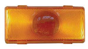Creative Products 06-6286 Porch Light Lens; Command Replacement For Command Classic 12 Volt Incandescent Porch Lights 007-50SAC Amber Single 4-13/16 Inch Length x 2-1/4 Inch Width x 1 Inch Height