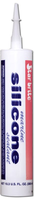Star Brite 13-9288  Caulk Sealant Use To Bond Fiberglass/ Plastic/ Wood/ Glass/ Metal Silicone Sealant White 10.3 Ounce Tube Single With US Label