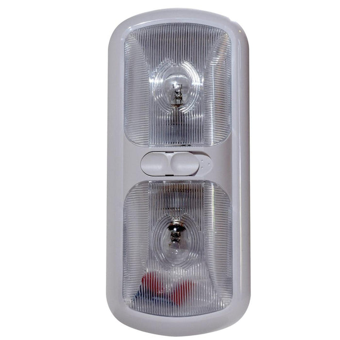 Dome Light Double Euro Style Light Clear