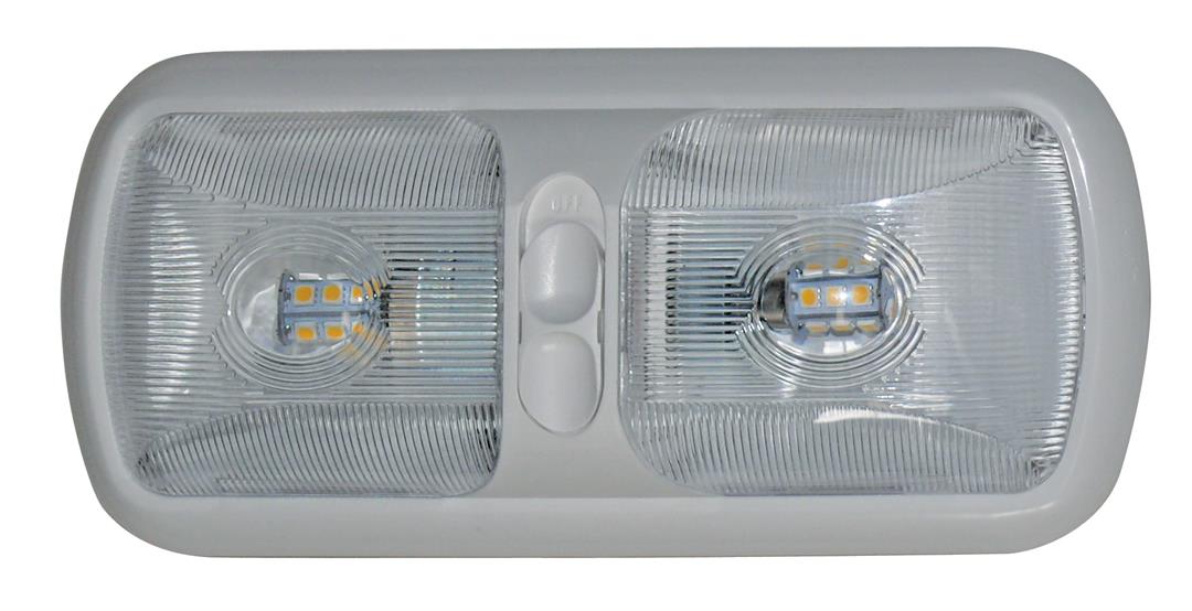 Dome Light - LED Double Euro Style Light Clear